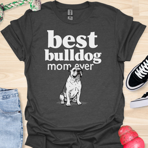 Best bulldog mom ever - V7 - Elegant Pattern T-Shirt